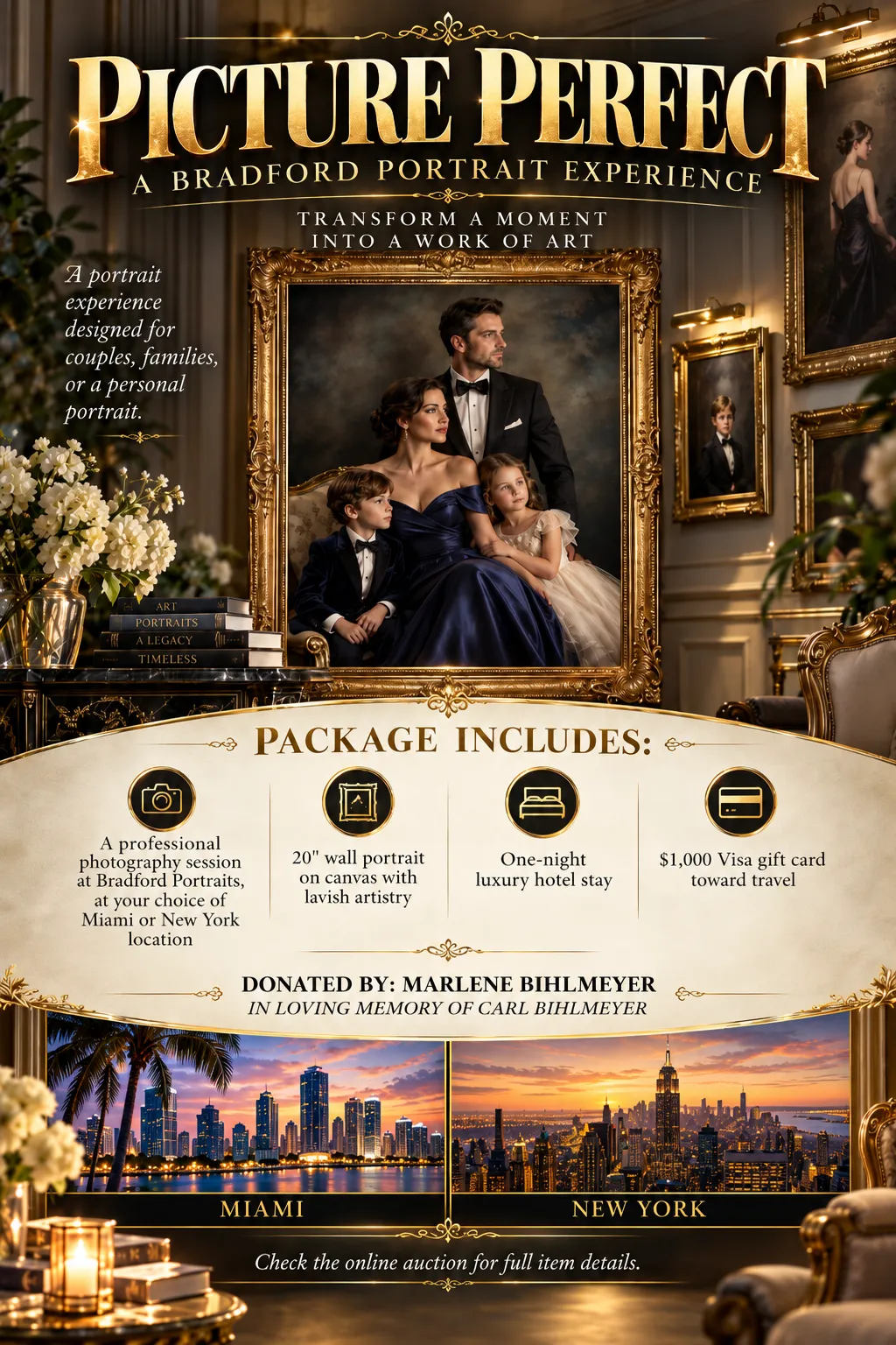 Picture Perfect auction poster