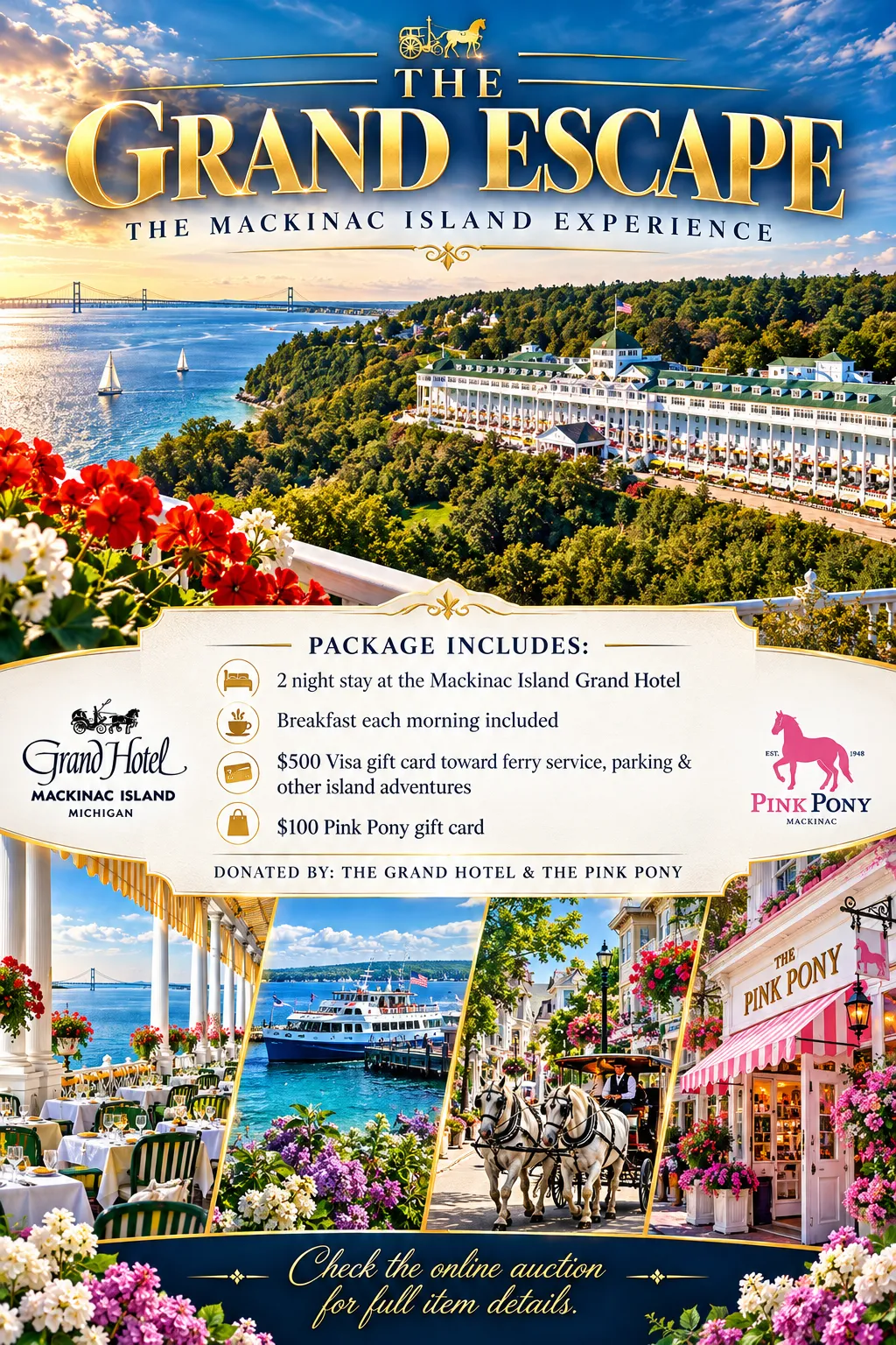 The Grand Escape auction poster